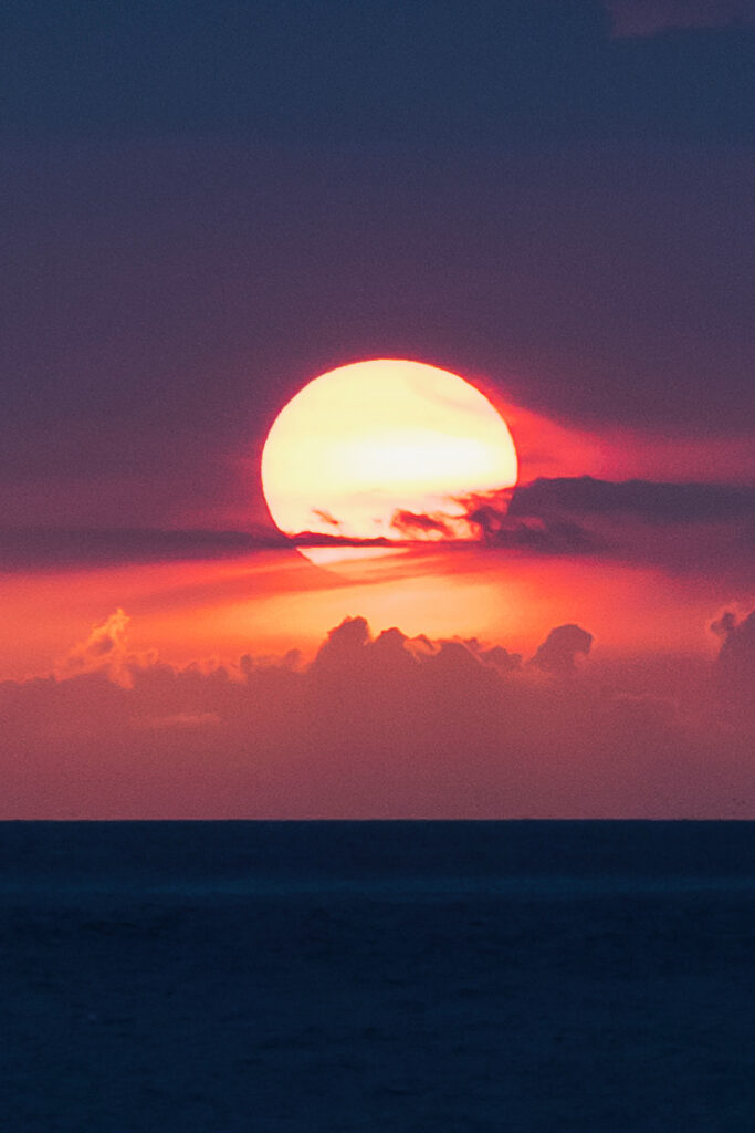 Atardecer en el fin de las vacaciones de verano