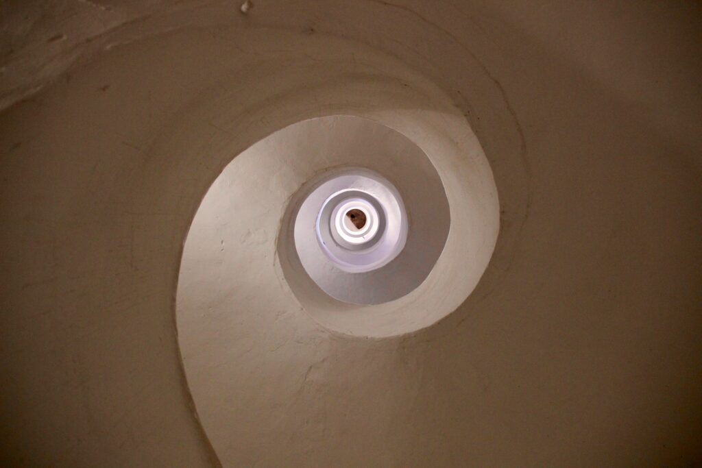 Espiral para subir a la torre de la Iglesia de Santa Catalina de Valencia